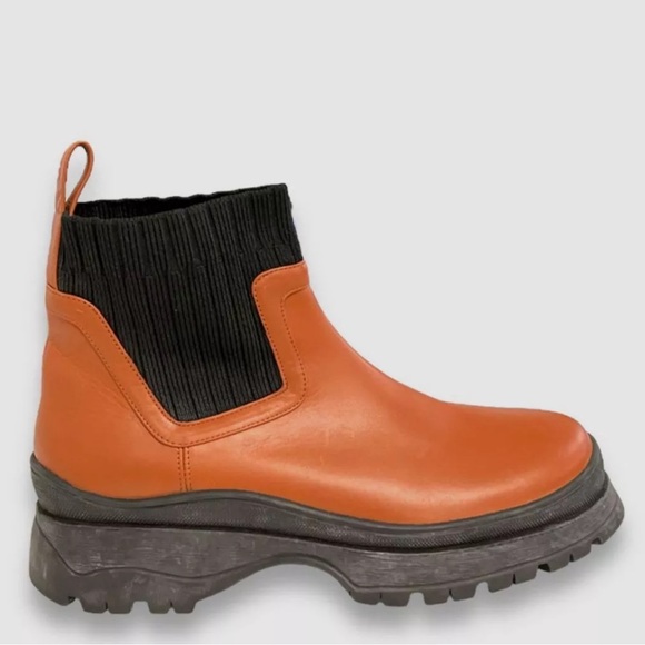 Staud Bow Boot in Tan - Picture 2 of 5